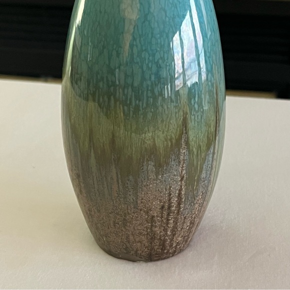 Blue and Brown Glaze Pottery Vase - Picture 2 of 14